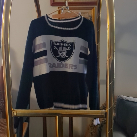Knit Oakland Raiders Sweater - Picture 1 of 4